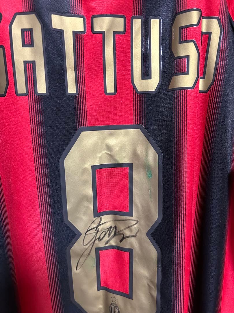 【タグ付未使用サイン付】ACミラン ガットゥーゾ #8 XLイタリア現地購入