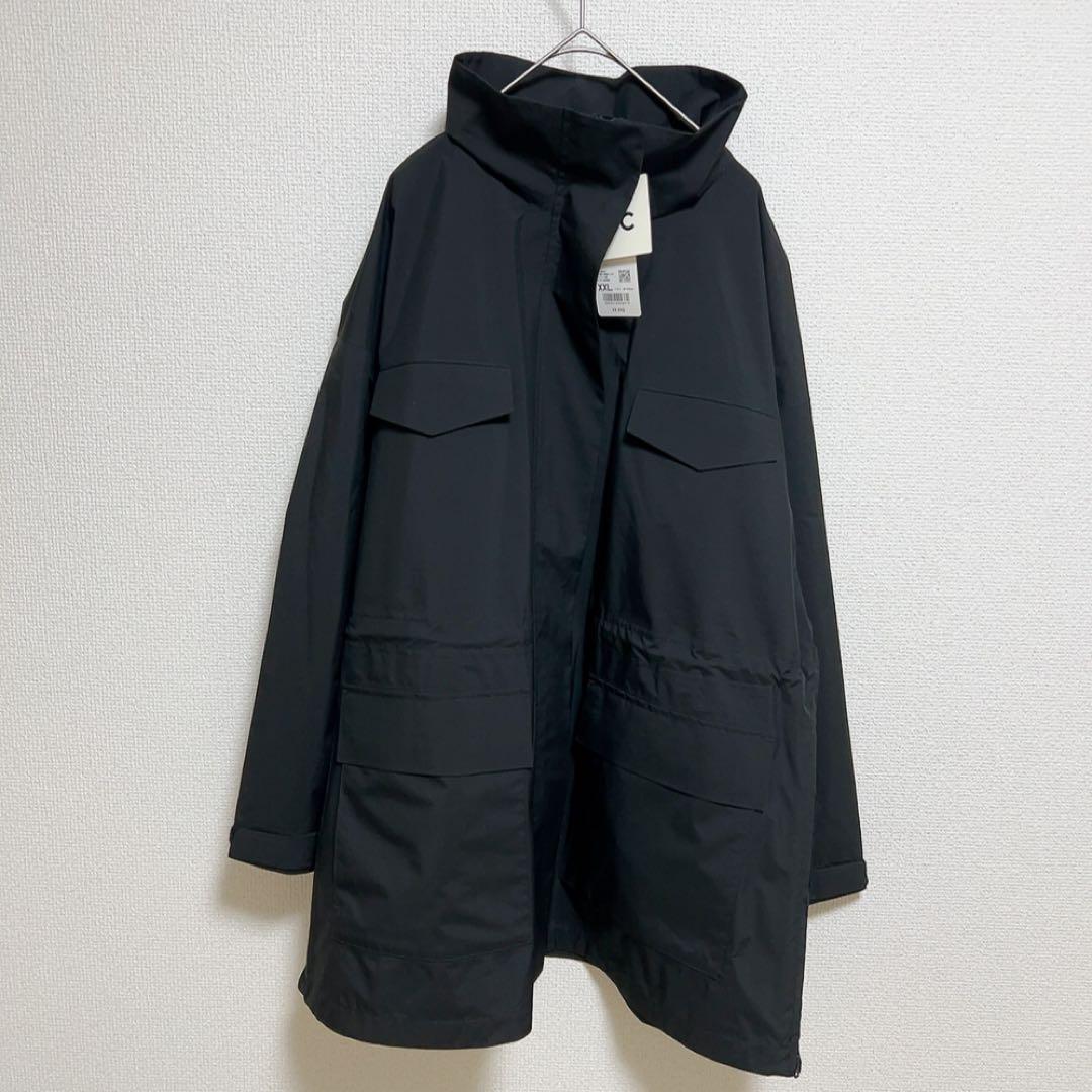 新品タグ付き　ユニクロC ユーティリティショートコート　XXL ブラック