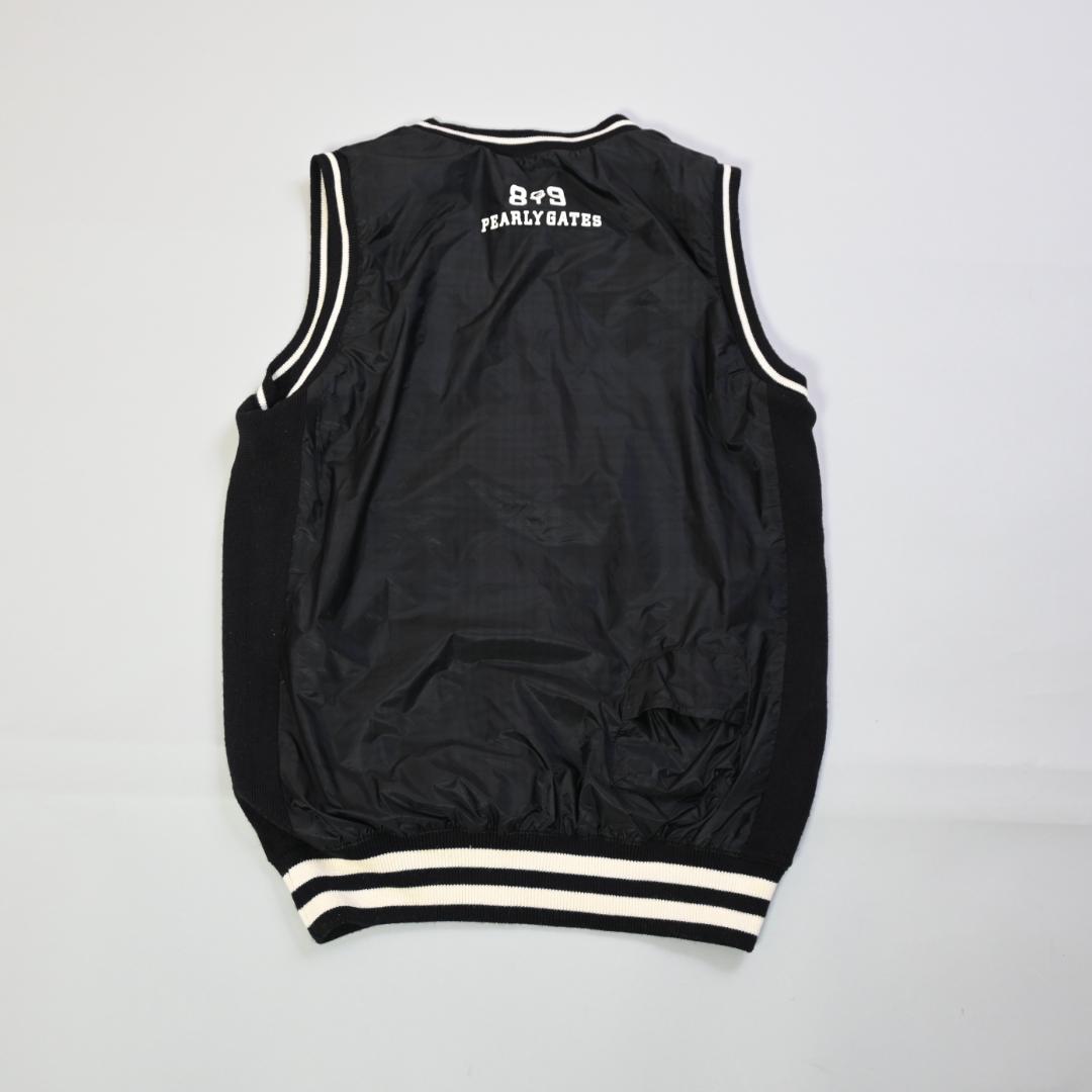 622” パーリーゲイツ リバーシブルニット ナイロンニット ネイビー