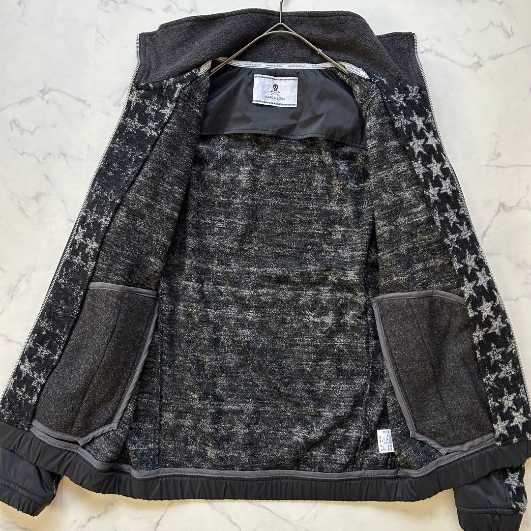 マークアンドロナ セットアップ フリースジャケット パンツ 総柄 星