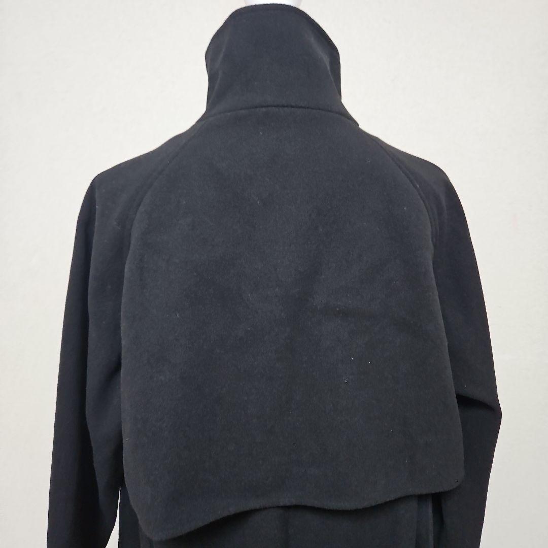 CPCM ケープ付スタンドネック軽量メルトンコート ブラック フリー