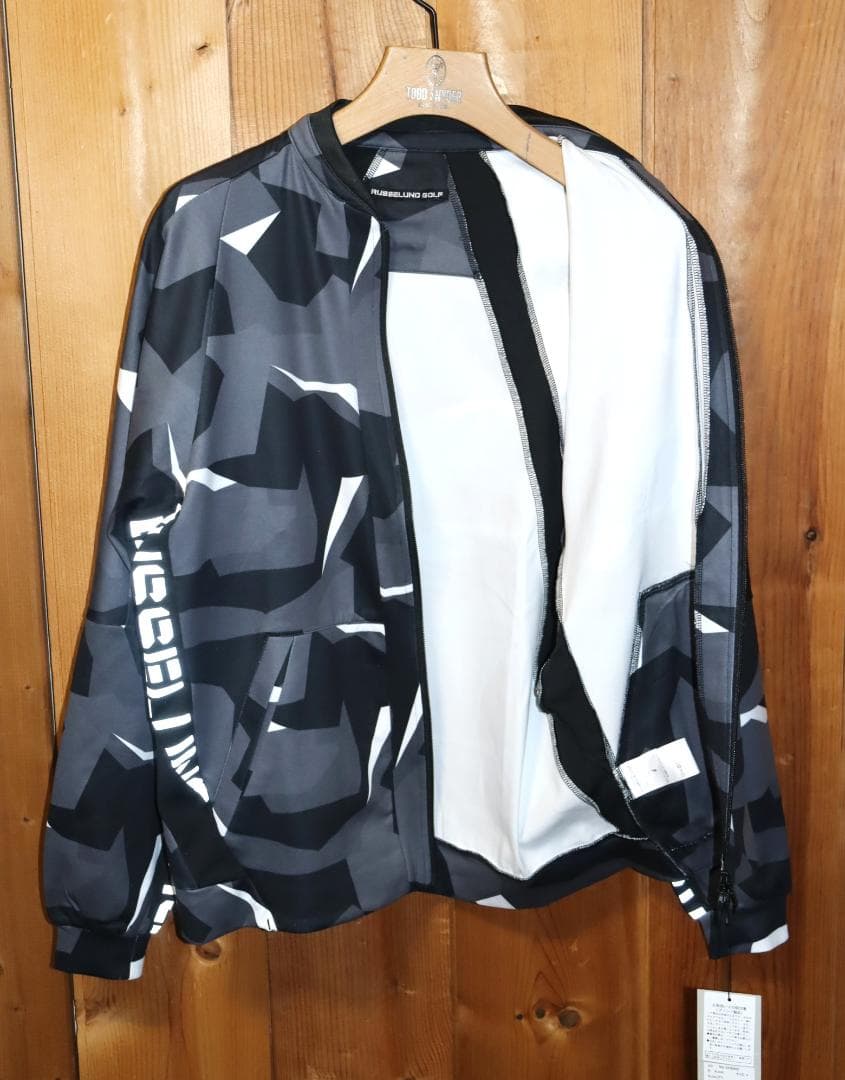 新品 ラッセルノ ゴルフ カモフラ ジップジャケット (4/Mサイズ) Ⓗ