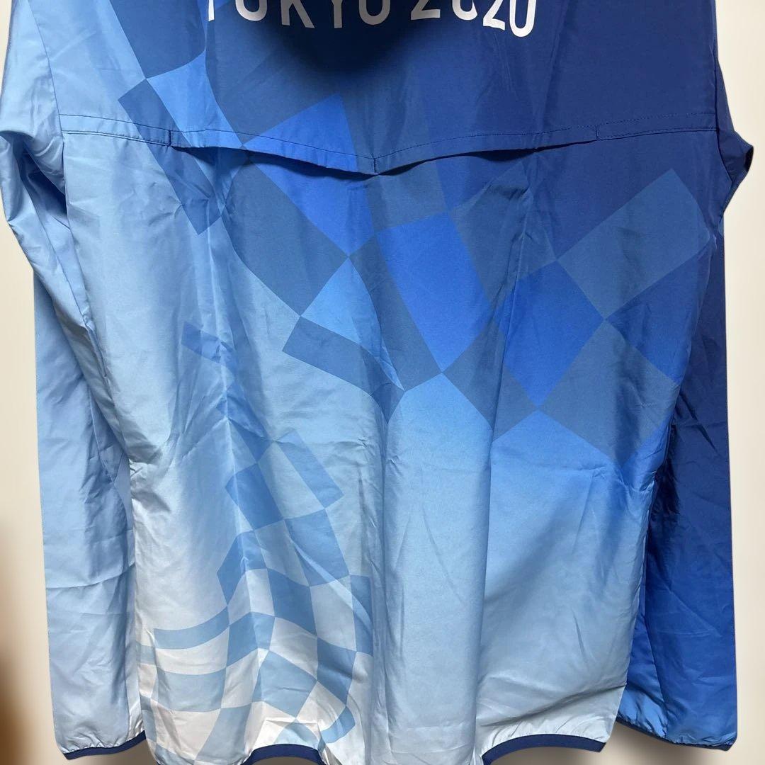 アシックス希少サイズTOKYO 2020 フード付ナイロンジャケットXXL細身