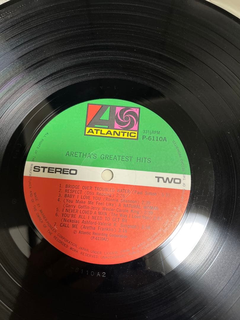 アレサ・フランクリン　帯付LPレコード　2枚セット　ソウル　vinyl 国内盤