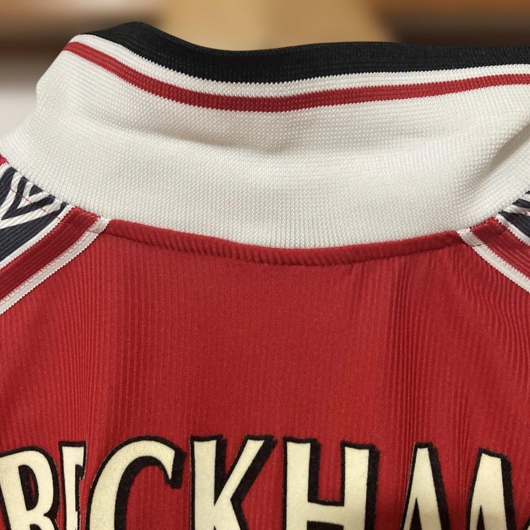 千*い様 【着用済】　マンチェスターU 長袖　ベッカム　7番　98-00 ネーム