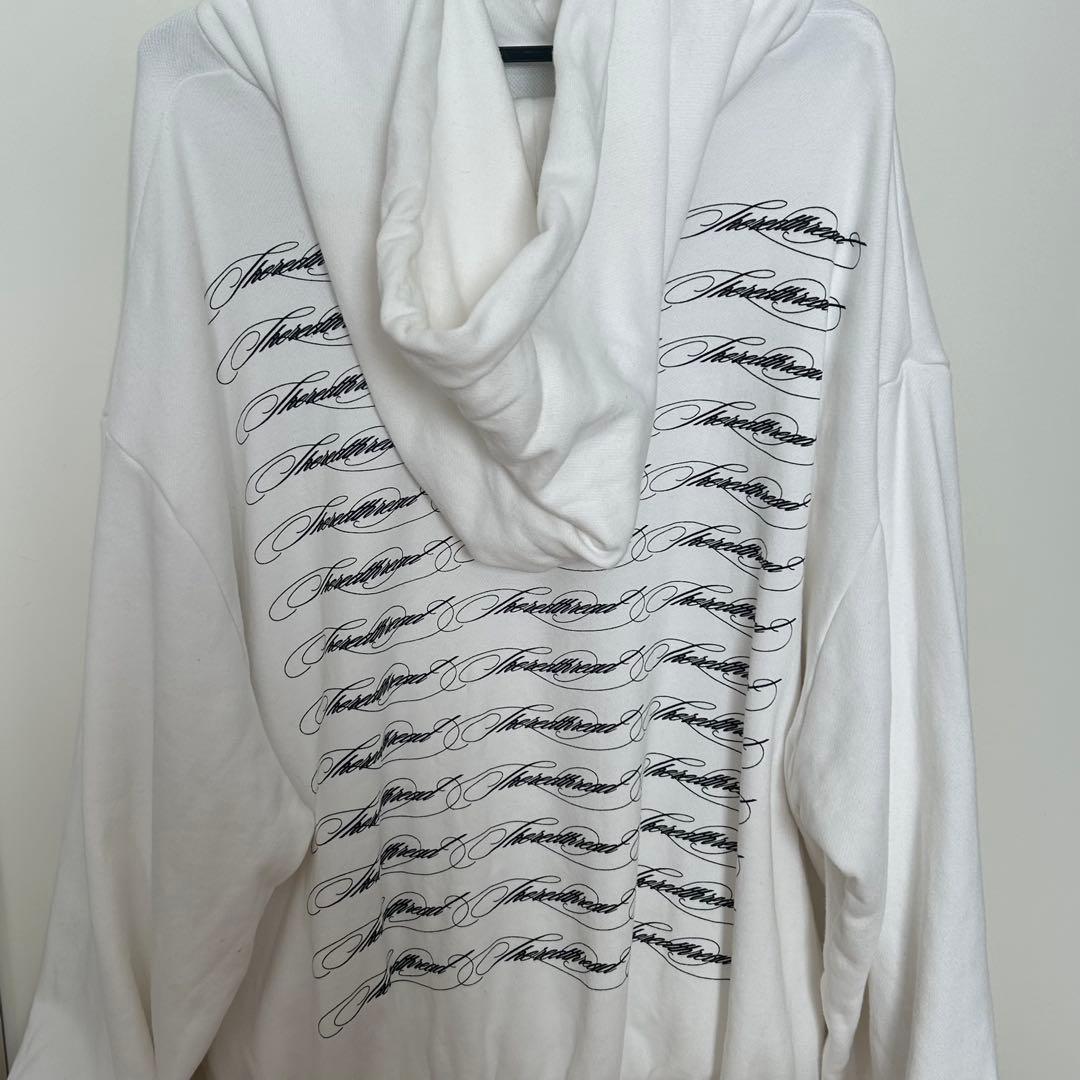 トップス THEREDTHREAD logo pullover hoodie White