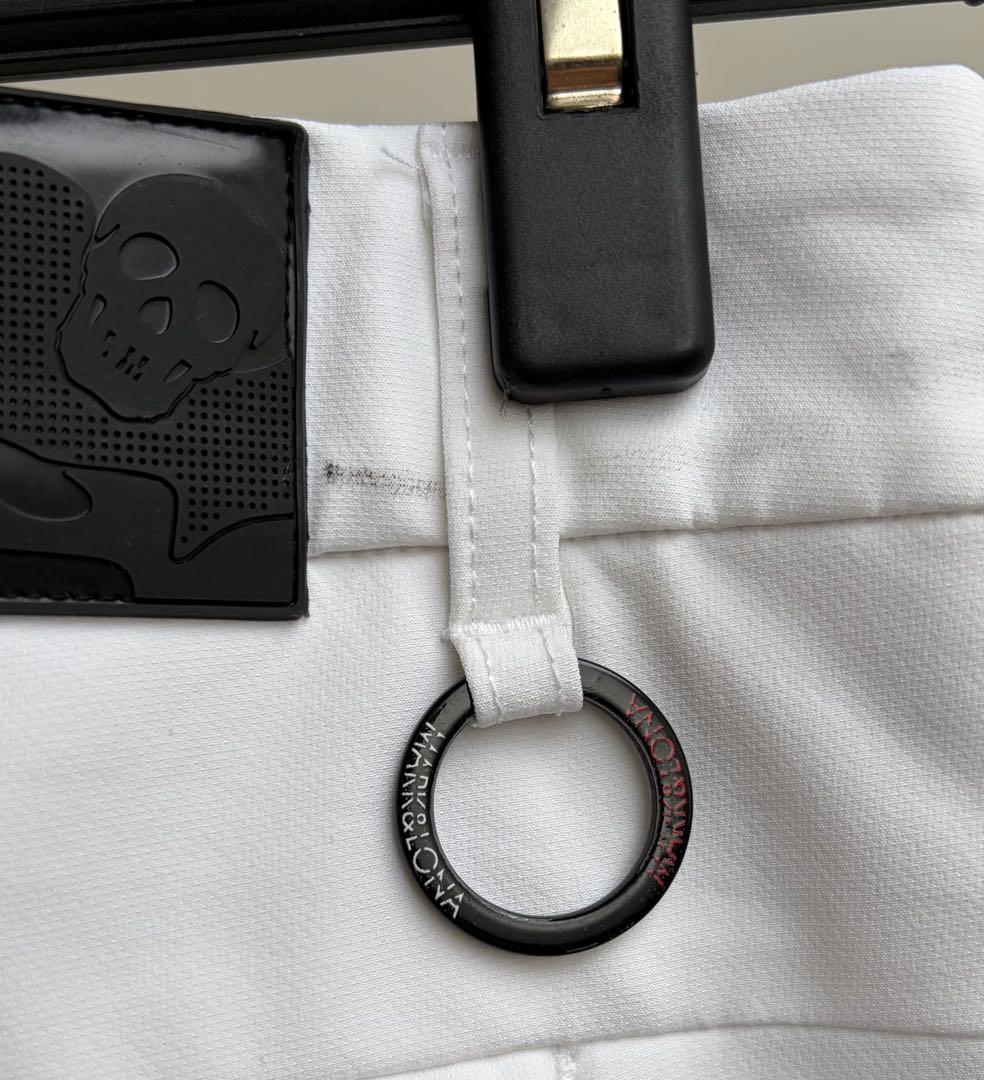 マークアンドロナ ホワイトフィットパンツ XL