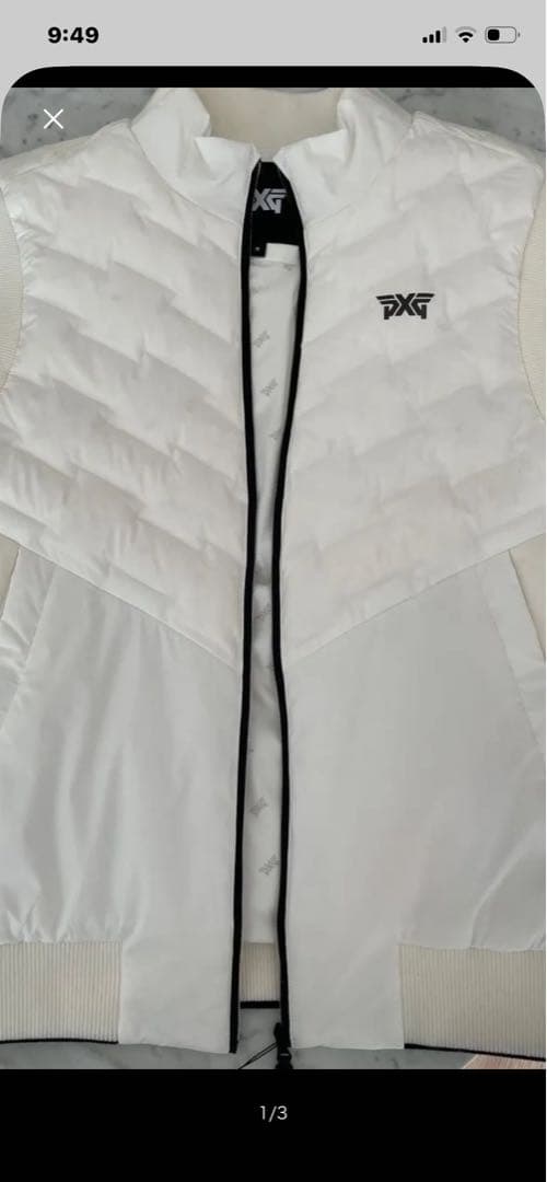 PXG ホワイト ノースリーブジャケット 新品タグ付PXG AOYAMAにて購入