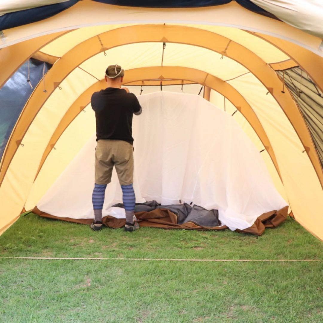 新品　イグニオ 2ルーム型テント　ドームテント 4人用　カマボコ　キャンプ　大型