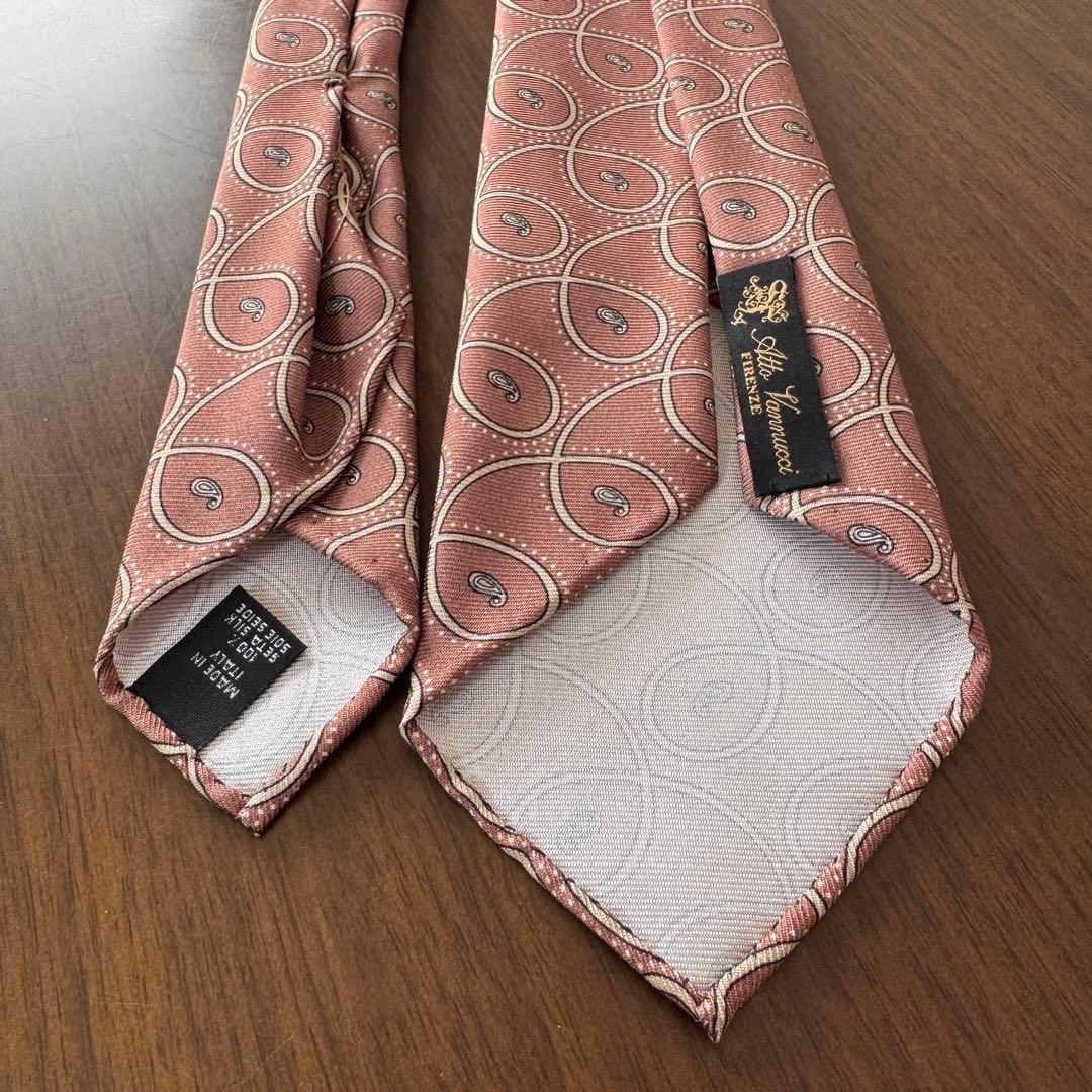 【新品】Atto Vannucci セッテピエゲ シルク ネクタイ