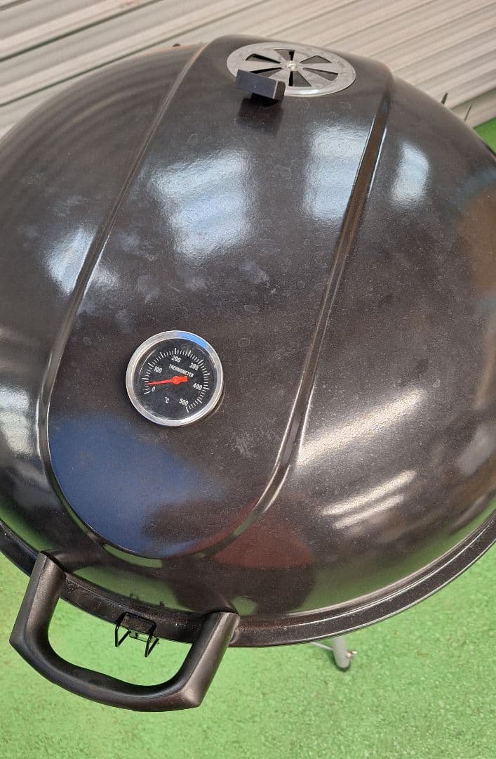 バーベキューコンロ　グリル　温度計付き　美品