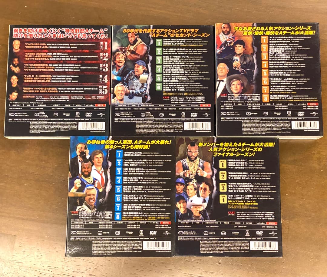 よ*し様 全巻セット 特攻野郎Aチーム DVD セル版 シーズン 1〜5 バラ売