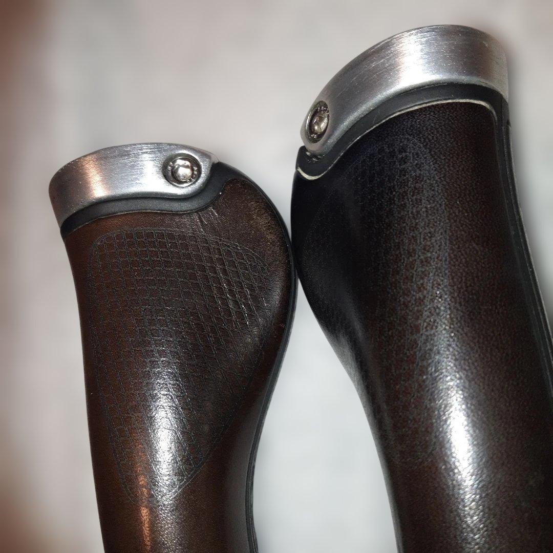 【廃盤・希少品】エルゴンGP1バイオレザーグリップラージロングブラウンブラック