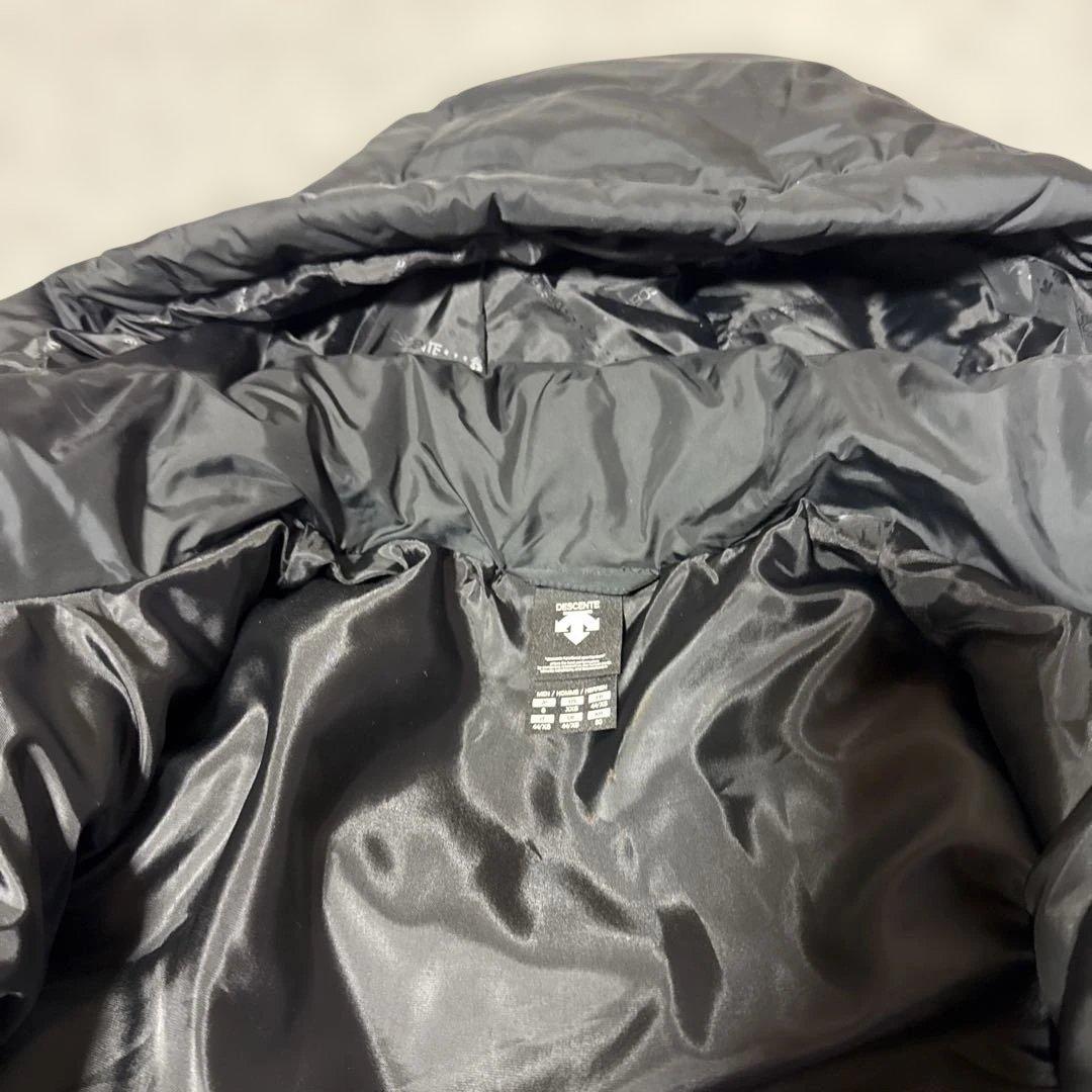極美品　DESCENTE スーパーロングダウンコート メンズ Sブラック