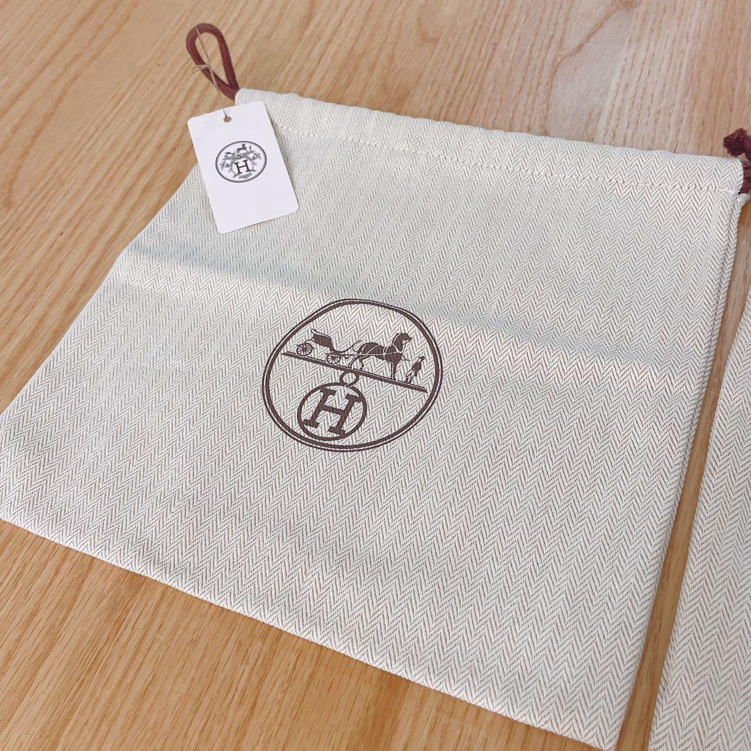 新品　HERMES 保存袋　24×24cm 紙タグ付