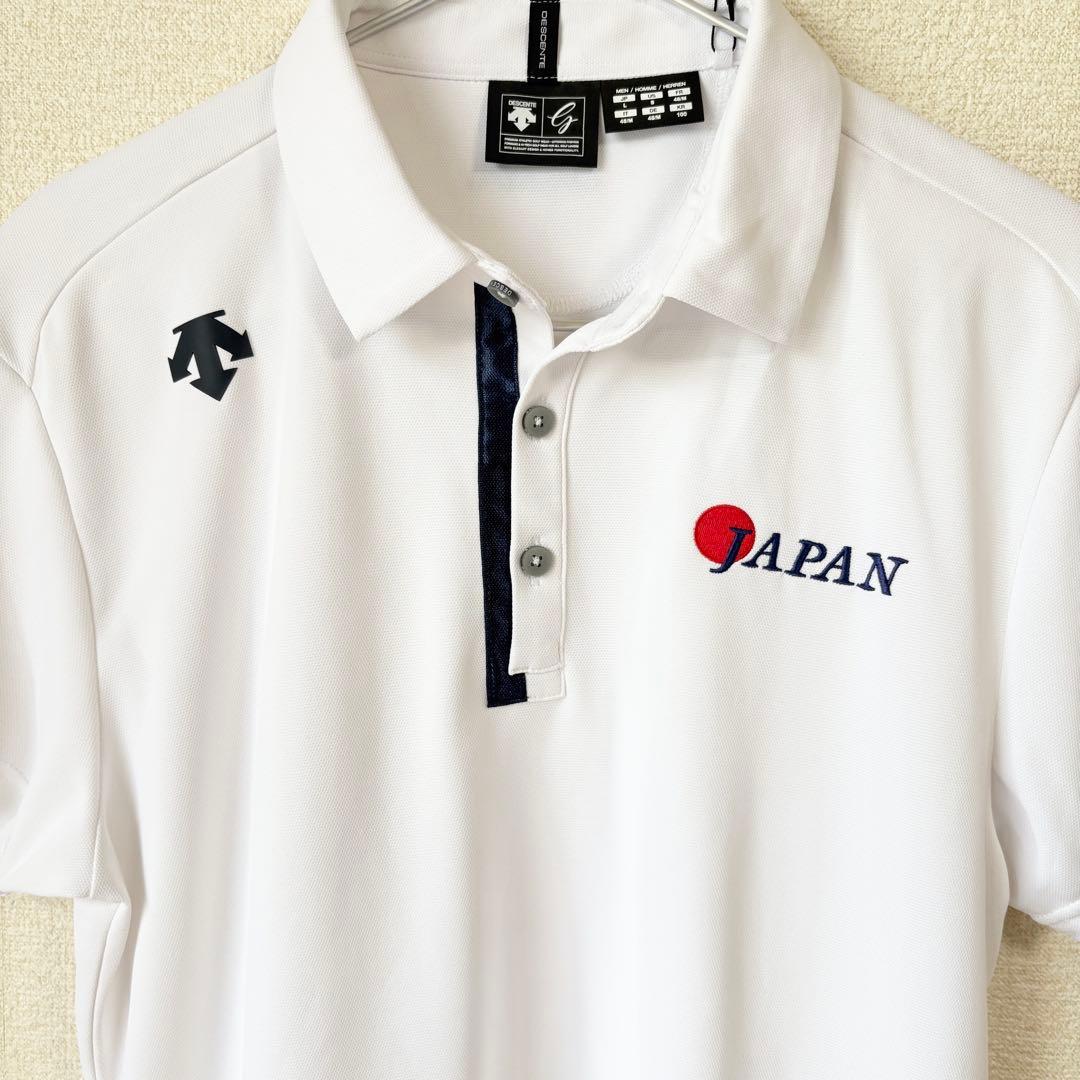 【新品】デサント ゴルフ 日本代表モデル ポロシャツL