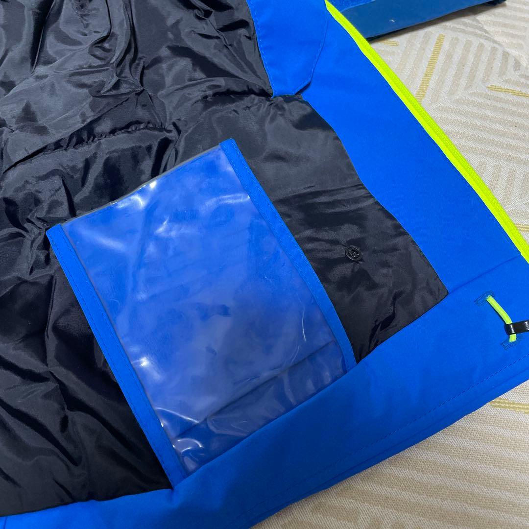 フェニックス　phenix スノーウェア　スキーウェア　XL ブルー×蛍光黄緑②