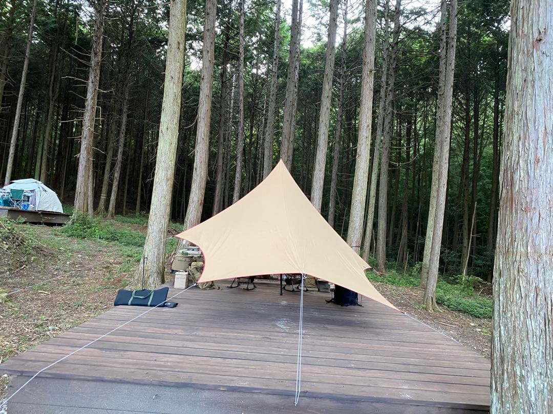 テンマクデザイン　ムササビウイング13ft.TC [焚き火] version