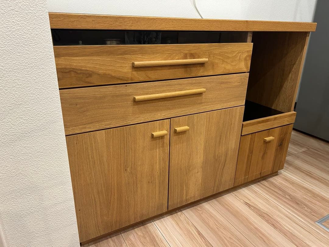 【美品】日本製 食器棚 キッチンカウンター 幅120 東馬HAUTA