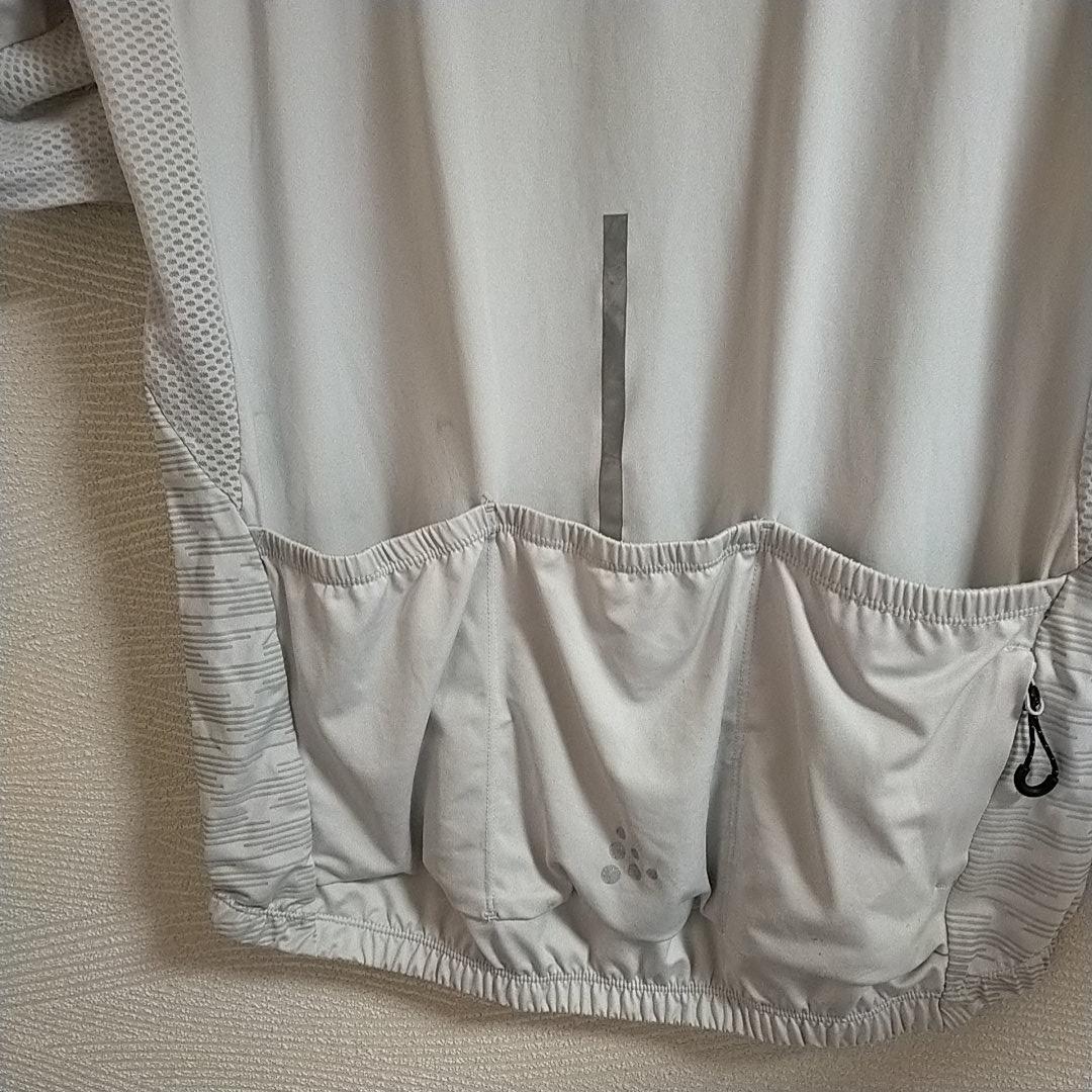 美品　craft クラフト　半袖　サイクルジャージ　白　マジョーラ　L