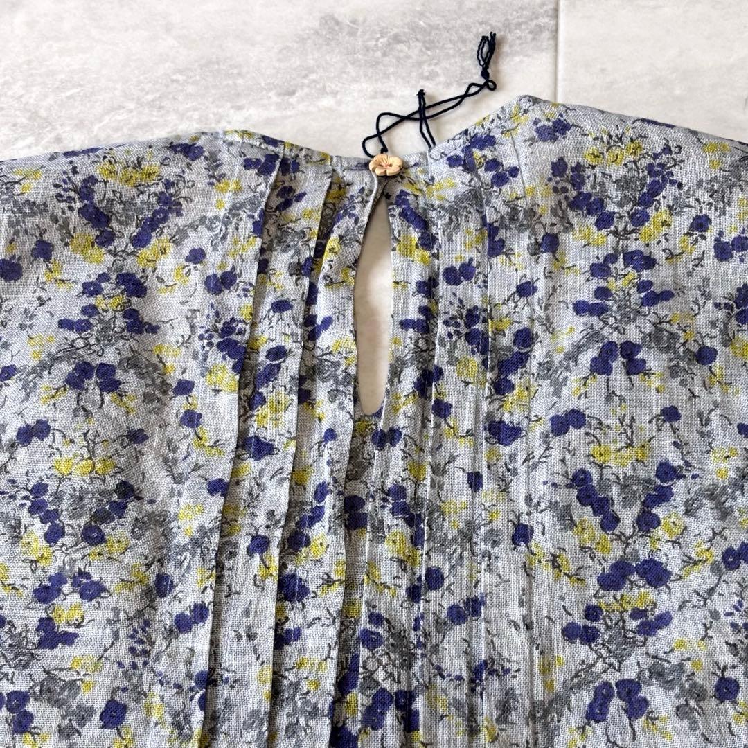 【ほぼ未使用】45rpm フローラルロングティアードワンピース 日本製 1 花柄