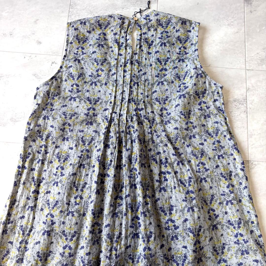 【ほぼ未使用】45rpm フローラルロングティアードワンピース 日本製 1 花柄