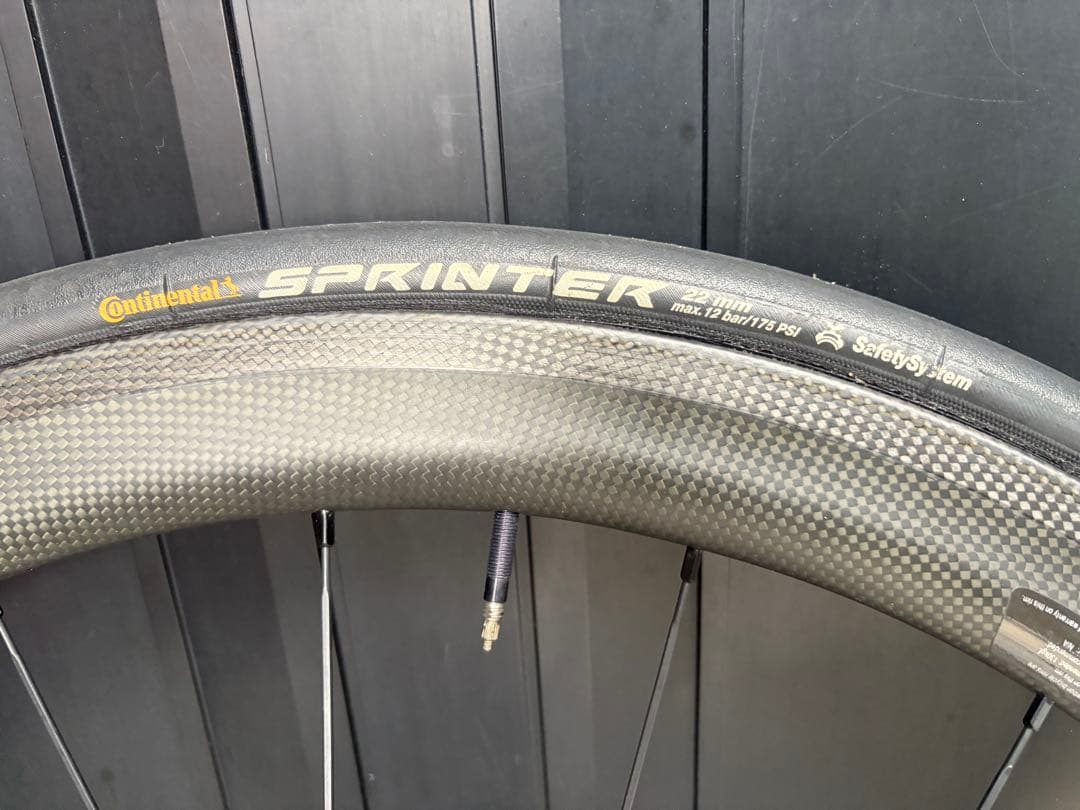 GUSTO ATTAQUEオリジナルカーボンチューブラーホイール　45mm 前後