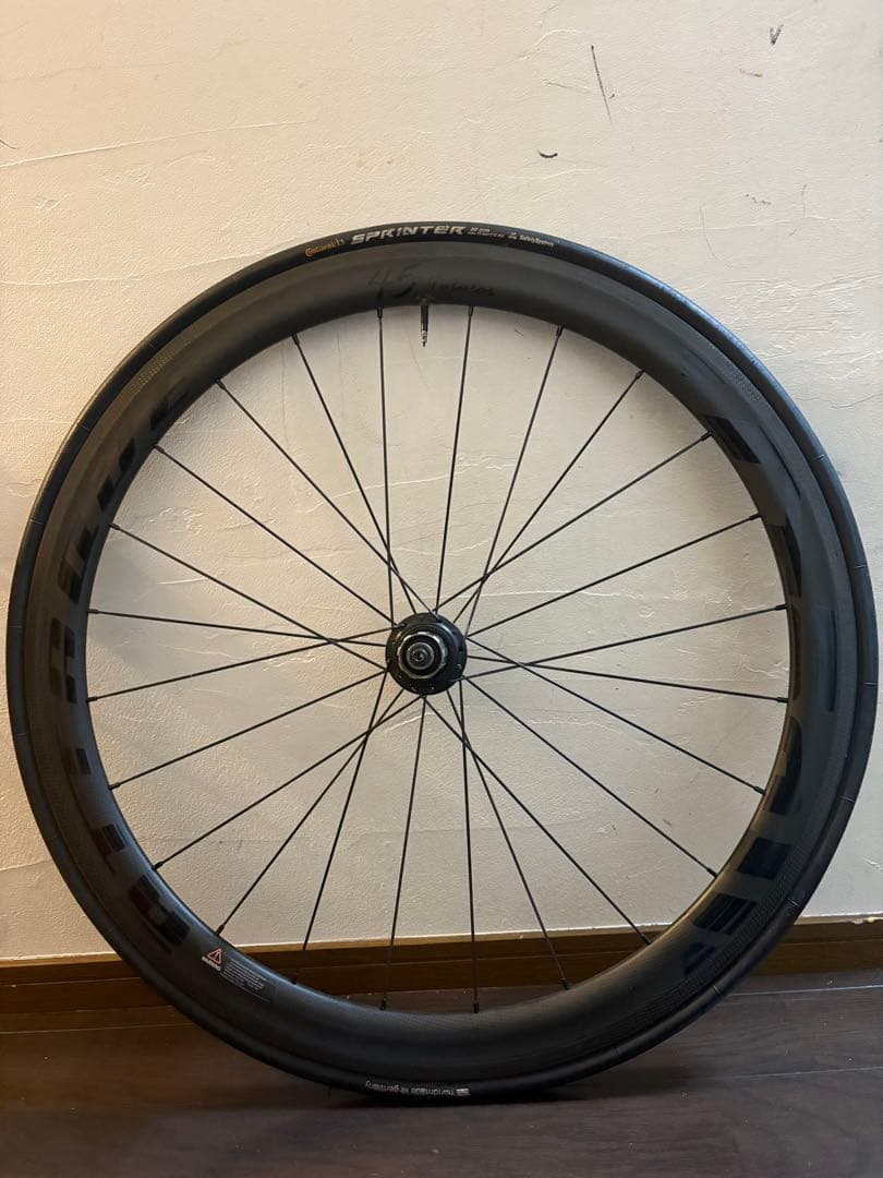 GUSTO ATTAQUEオリジナルカーボンチューブラーホイール　45mm 前後