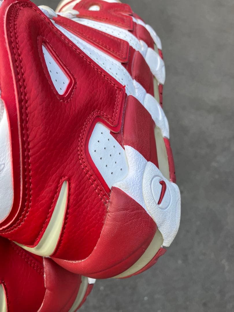 ナイキ エア モア アップテンポ 'ホワイト ジムレッド'﻿ 26.5㎝中古品