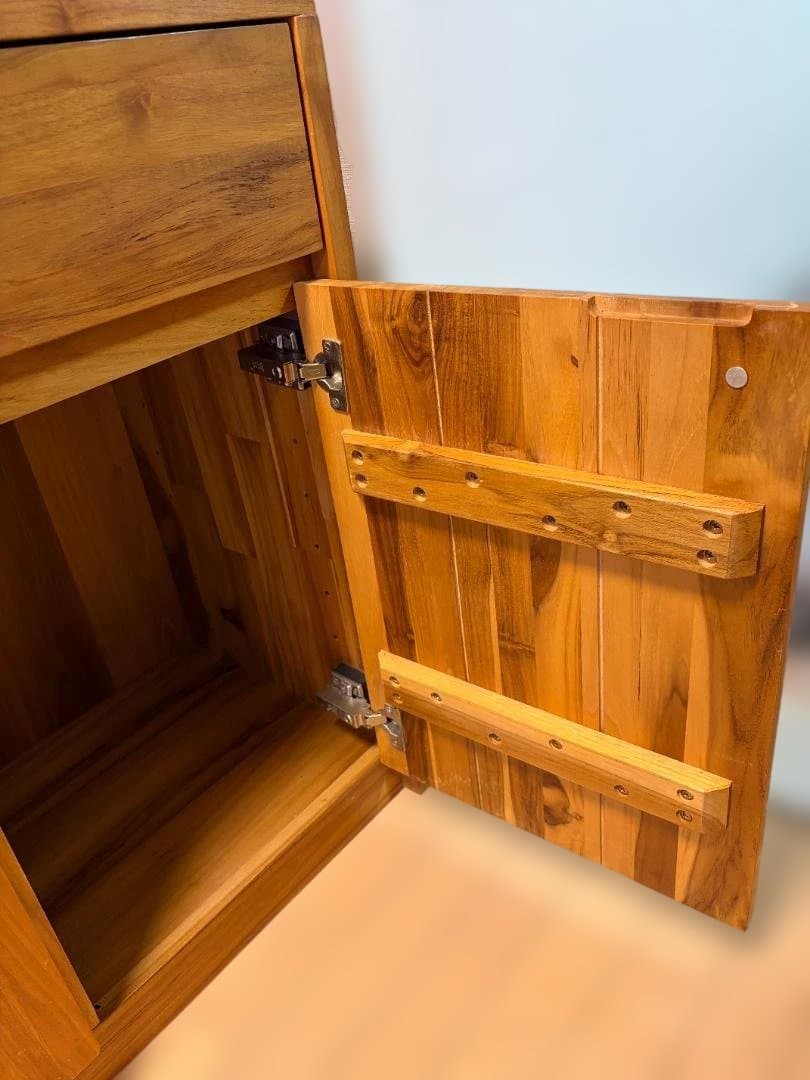 unico（ウニコ）BREATH（ブレス）キャビネット 125cm チーク無垢材