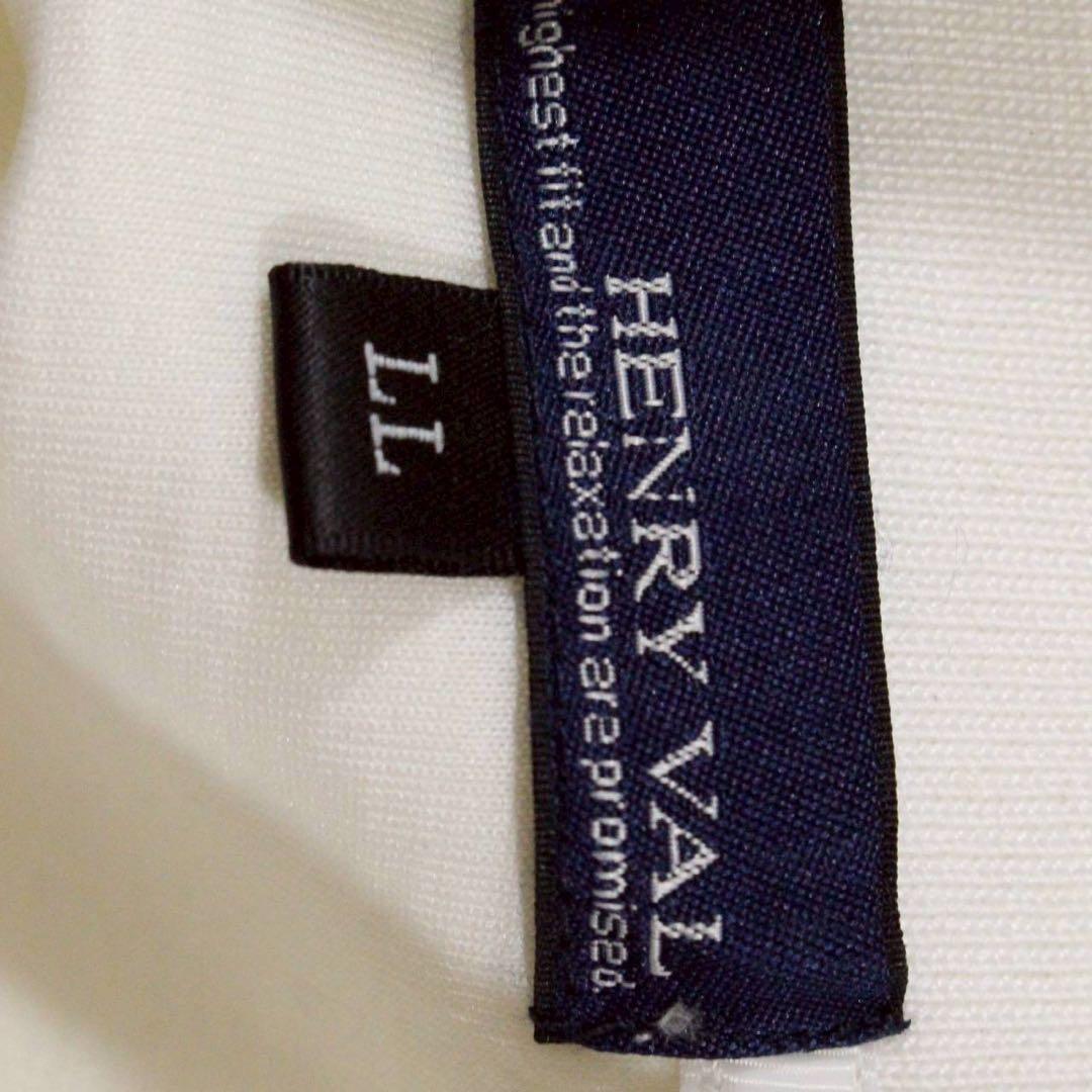 美品✨️HENRY VAL　ヘンリーバル【LL】ハーフジップ　トレーナー　白