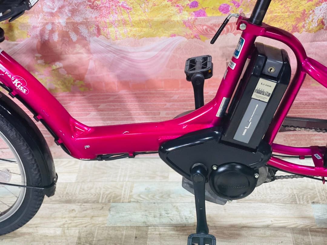 K2526 電動自転車ヤマハ子供乗せ 20インチ 8.9Ah ピンク