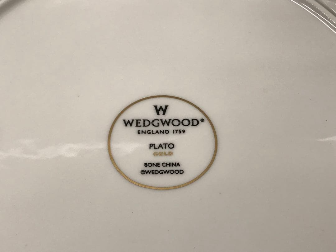 ①【美品】 PLATO GOLD プレート　26.5cm 4P