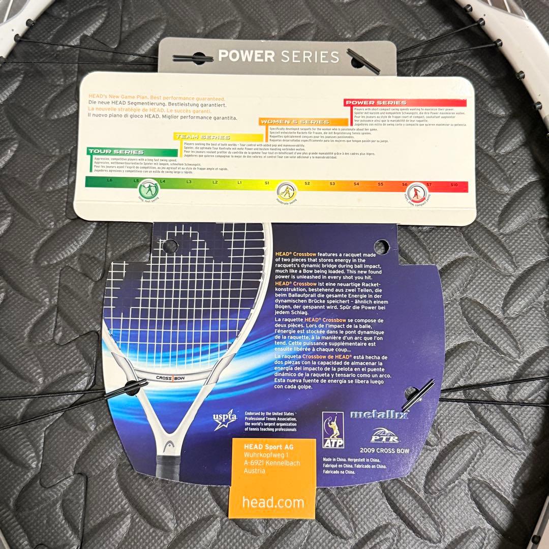 稀少品 ヘッド クロスボウ 10 未使用 テニス ラケット G1 タグ ケース付