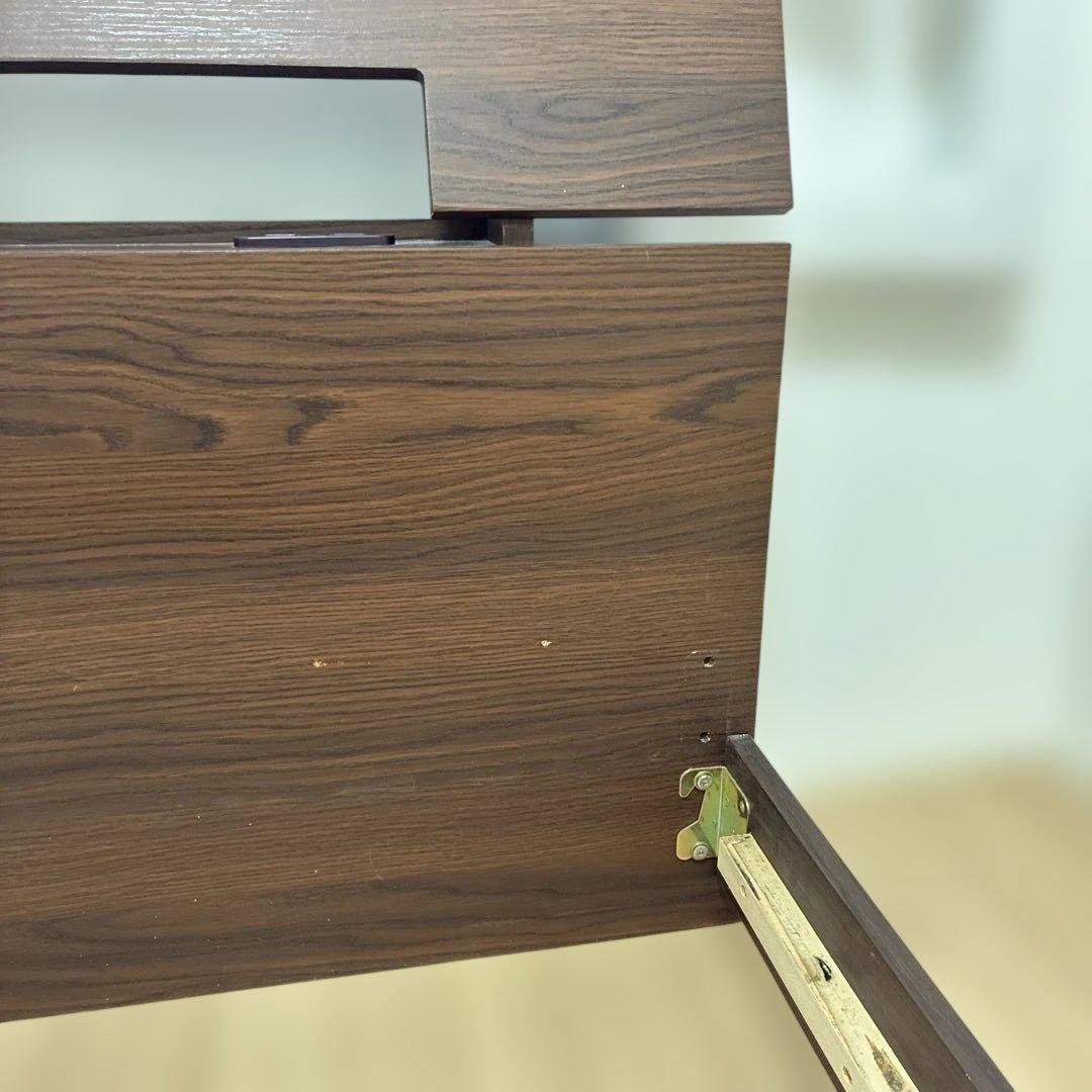 木製ダブルベッドフレーム　ロータイプ