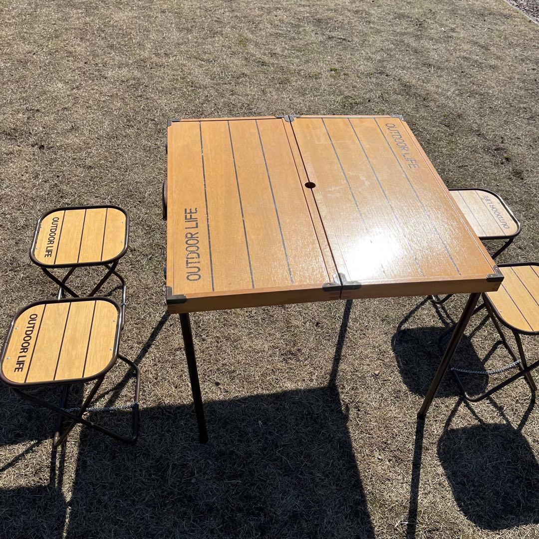 OUTDOOR LIFE テーブルチェアセット
