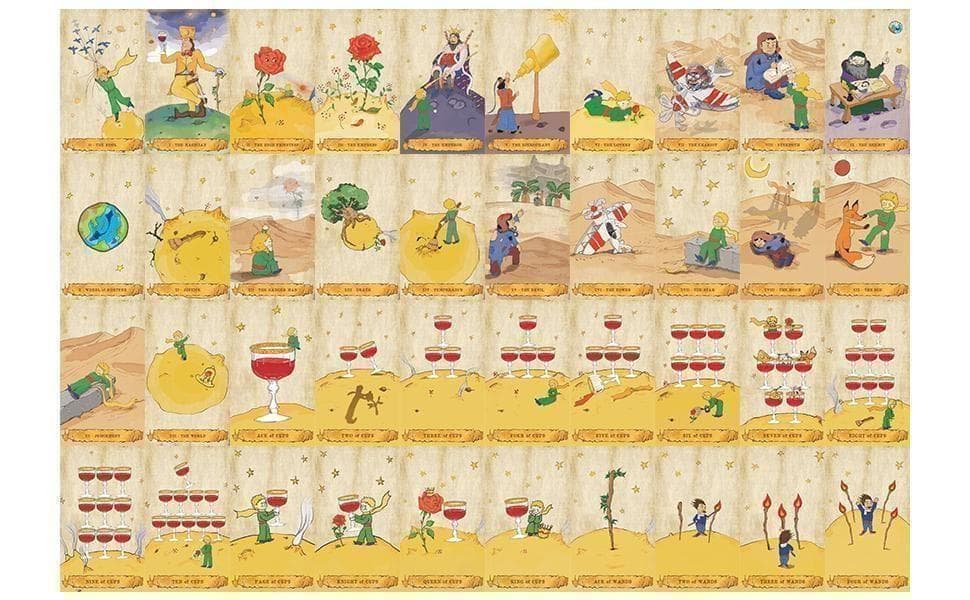 新品・正規品✨韓国メーカーの入手困難デッキ✨金縁✨星の王子さまタロットカード