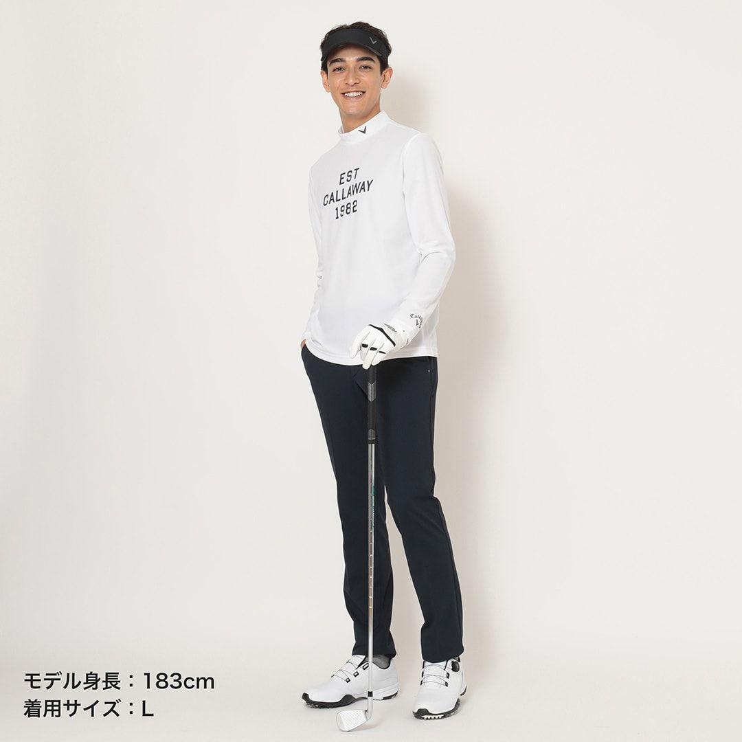 ✨新品✨キャロウェイ 長袖モックネックシャツ 紺&白 L♥ 2枚セット♥