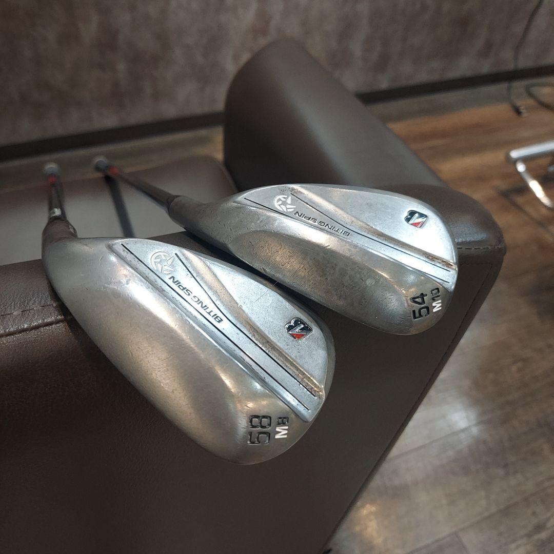 【カスタム仕様】ブリヂストン BITING SPIN 54°58° ノーメッキ