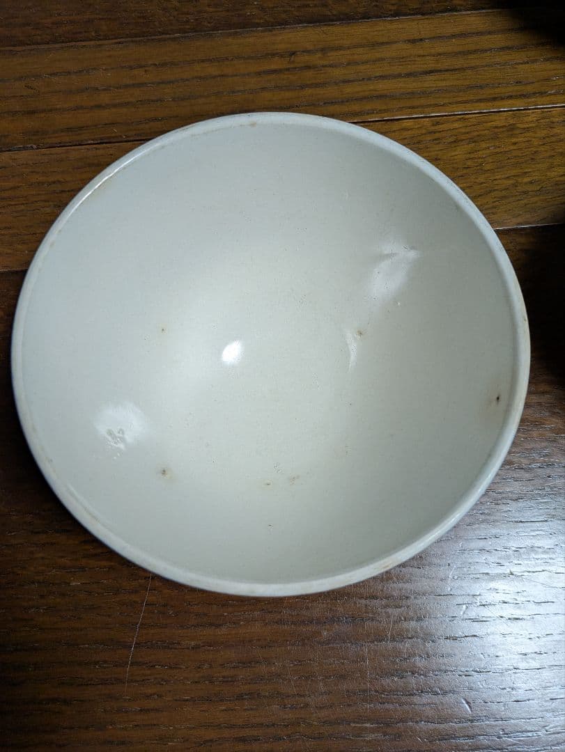 アンティーク　フランス製 カフェオレボウル　レース柄