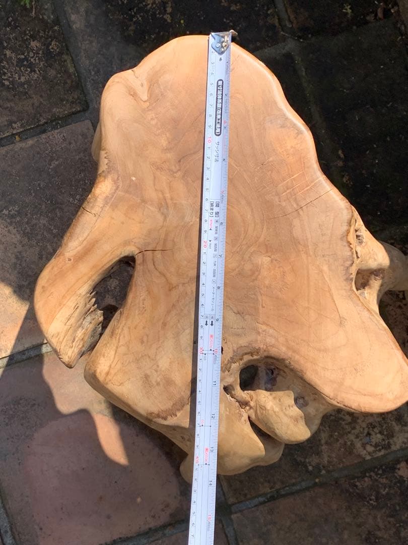 大きめ Cumi stool チュミスツール チーク サイドテーブル 無垢材