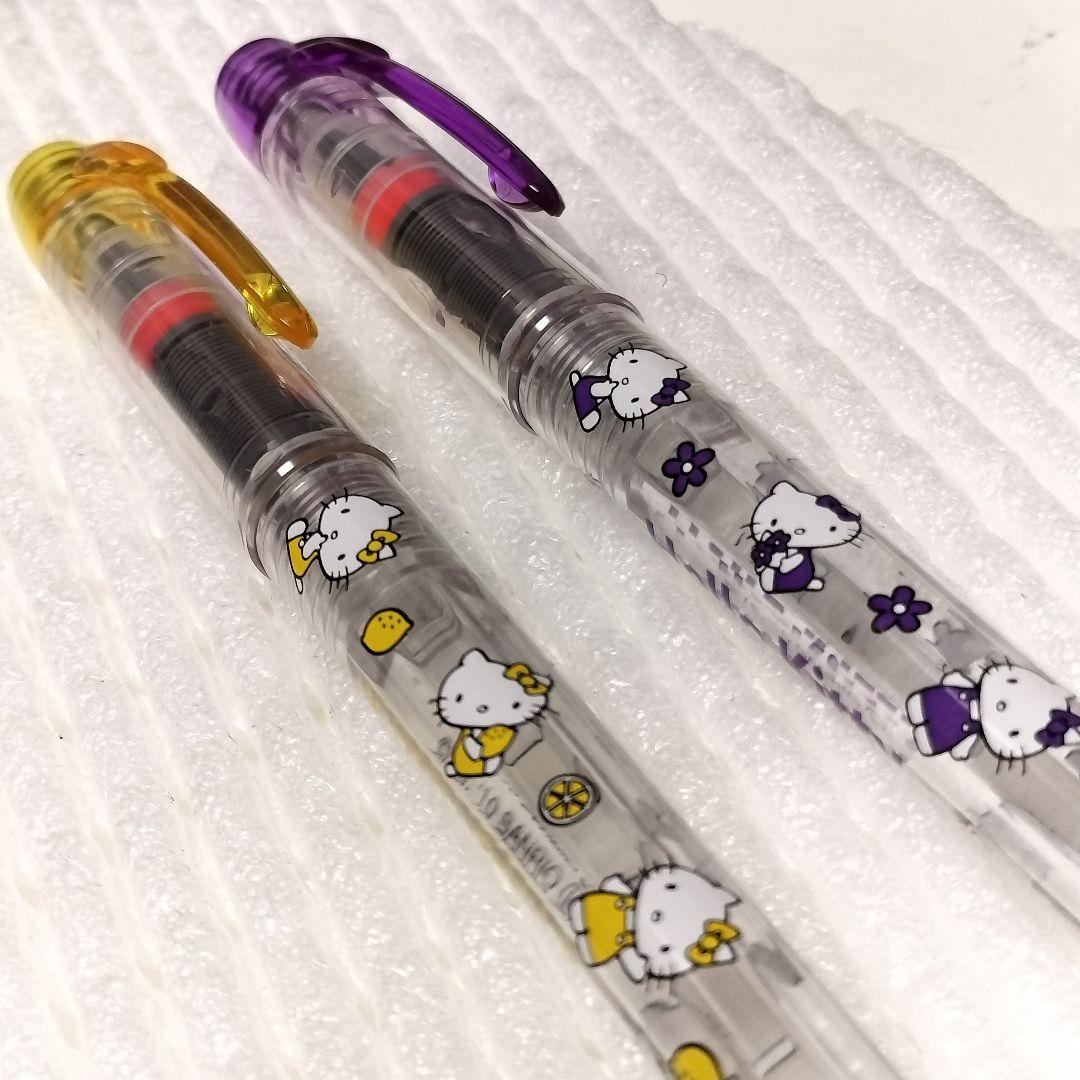 【ハローキティ】採点ペン×②【新品未使用】限定品廃盤プラチナ製ソフトペン