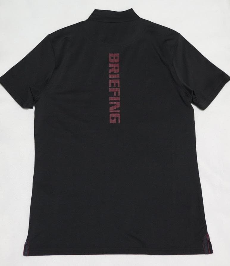 BRIEFING GOLF ブリーフィングゴルフハイネック半袖シャツ ブラックⓂ