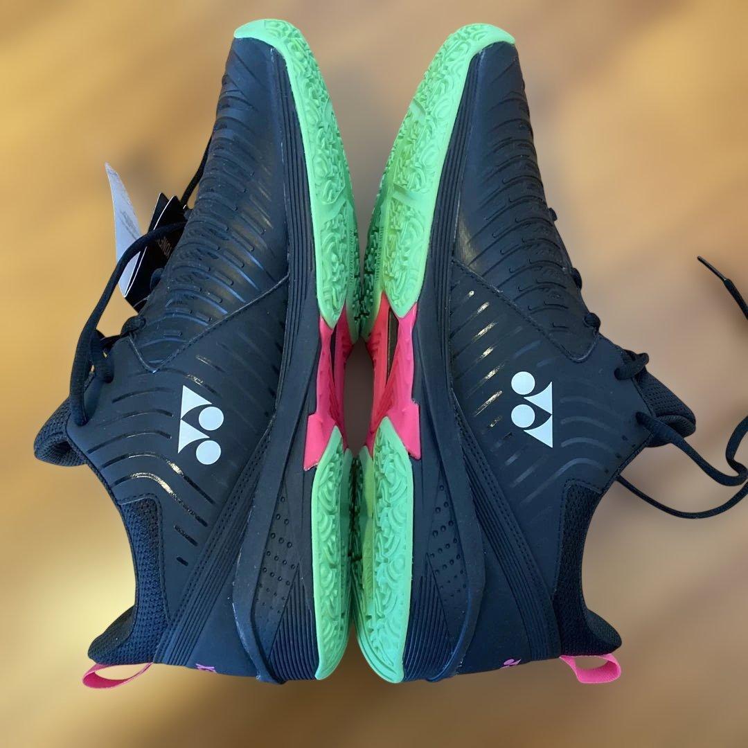 YONEX テニスシューズ ブラック/ピンク/グリーン29㎝♪