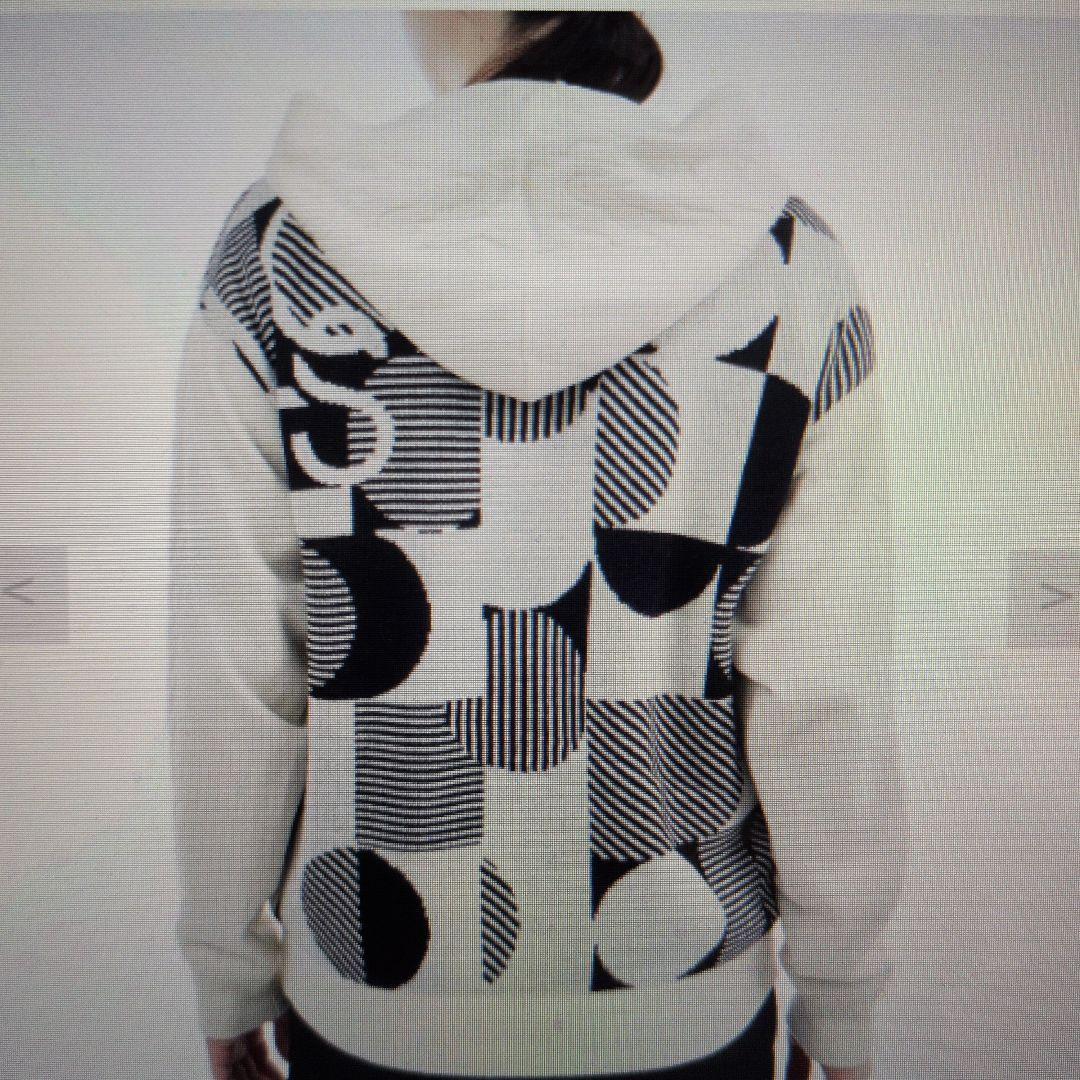 ルコック:レディース:Lサイズ:ゴルフ ジャガードフーディニットブルゾン:白