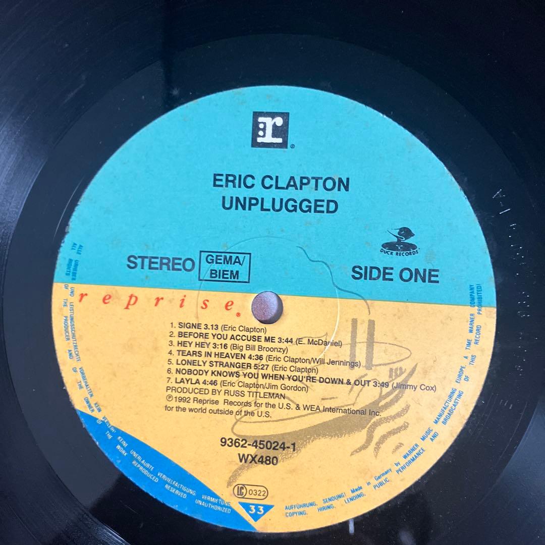 Eric Clapton Unplugged レコード
