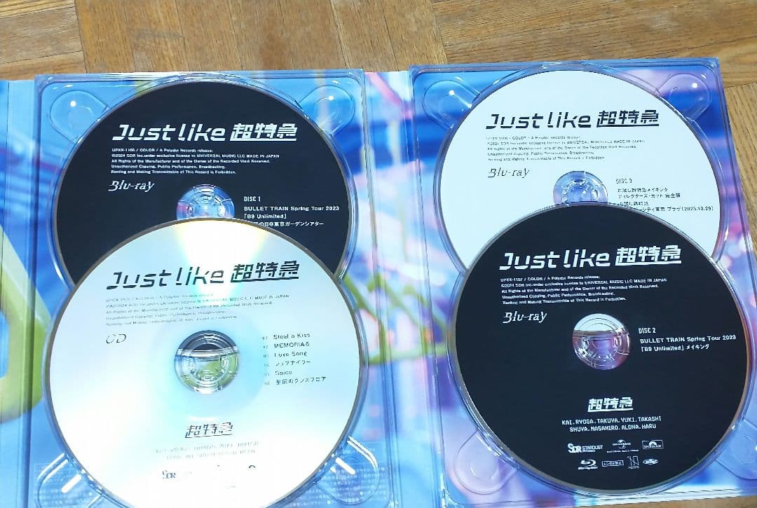 超特急 Just like 超特急 CD+3Blu-ray 初回盤