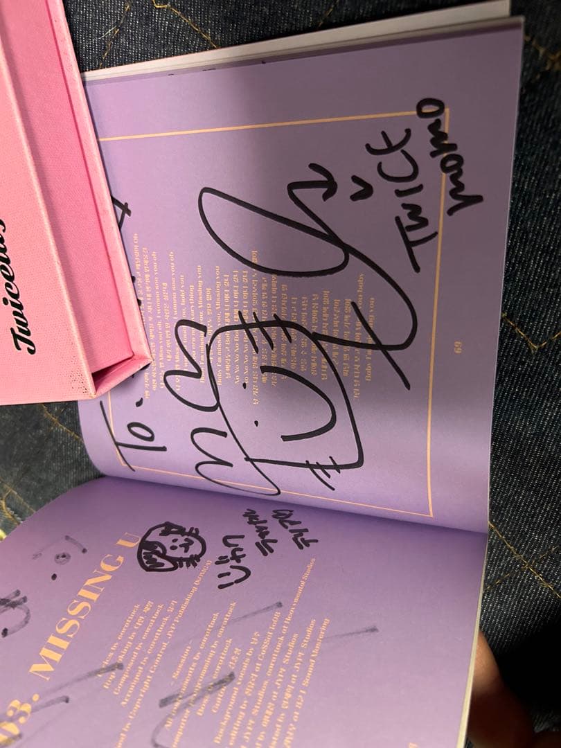 TWICE Twicetagram 直筆サイン入りCDアルバム