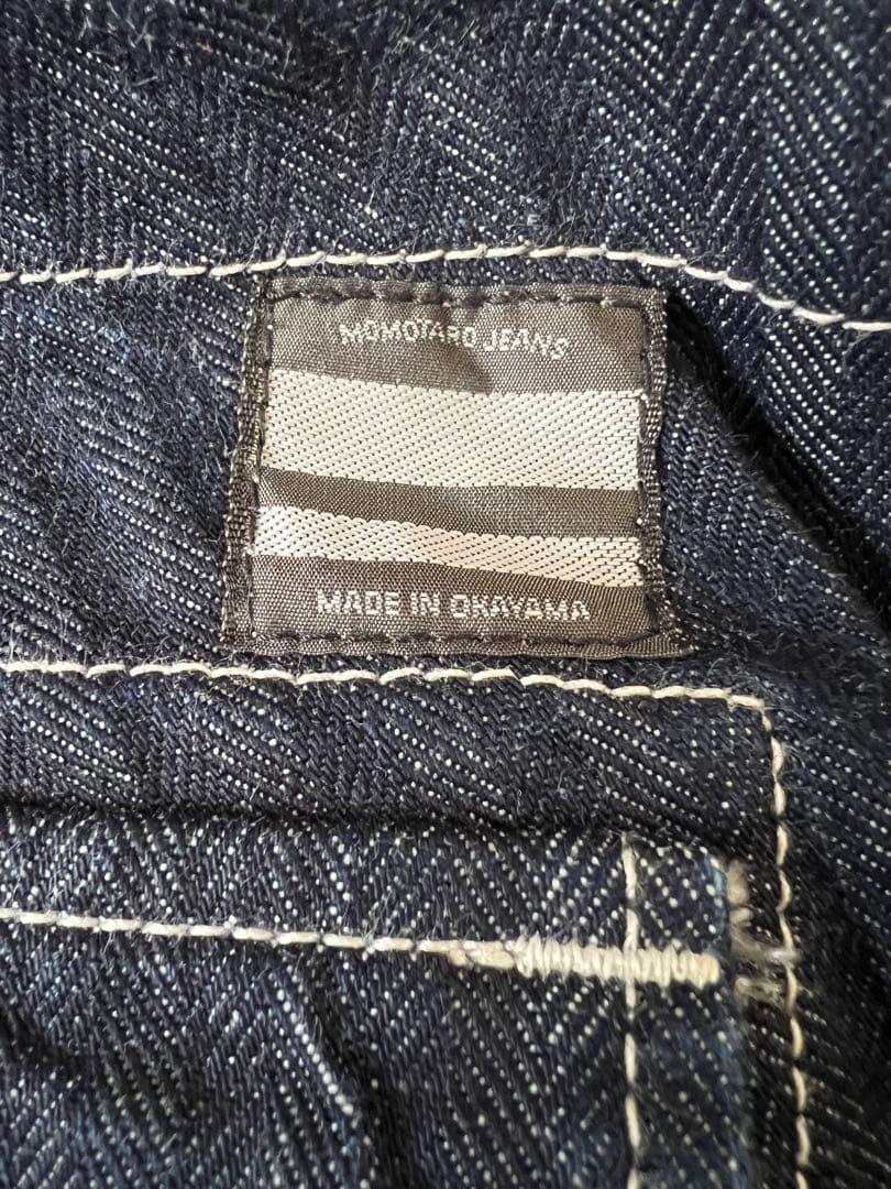 桃太郎ジーンズ　ヘリンボーンカーゴパンツ 32インチ