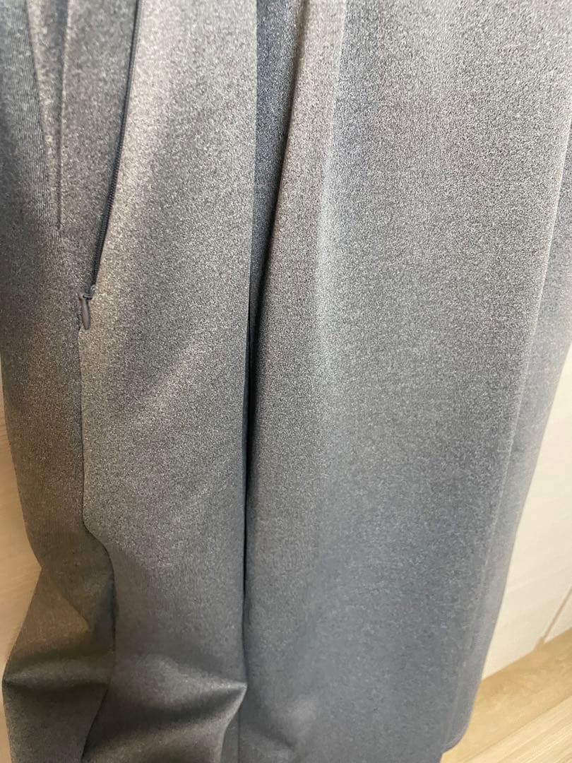 CINEMATIQ ベーシックライン　ダブルポケットパーカーワンピ　グレー